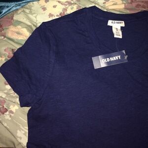 𝅺navy blue tee in x small petite